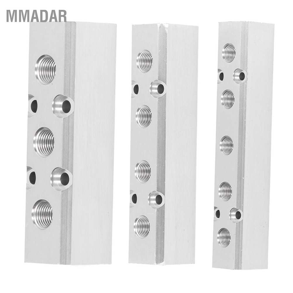 mmadar-บล็อกเชื่อมต่อนิวเมติก-g1-2-อินพุต-g1-4-เอาท์พุต-30x30-มม