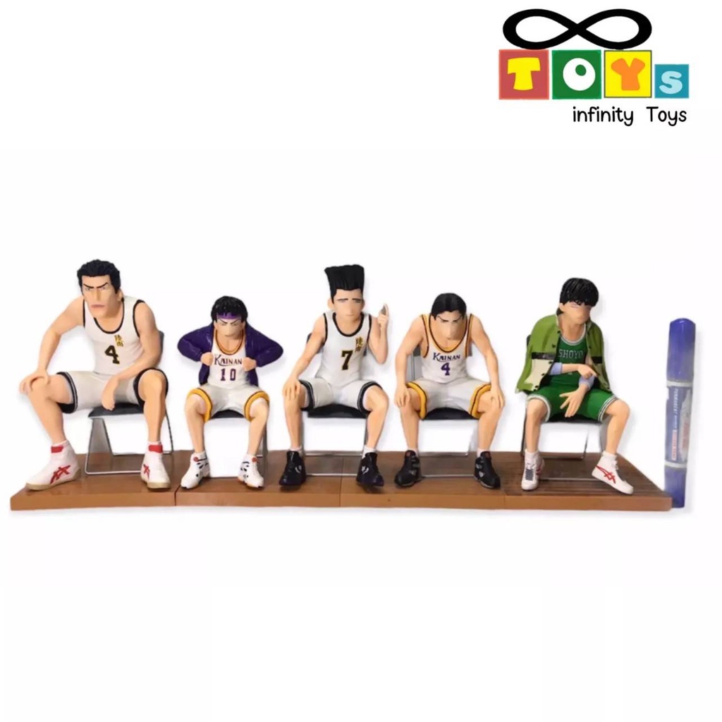 model-slamdunk-โมเดลสแลมดั้ง-ทีมสีขาว-ครบทีม-ทั้งหมด-5-ตัว