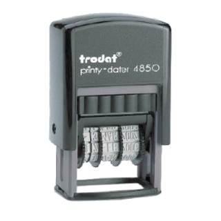 ตรายางวันที่ + ข้อความหมึกในตัว TRODAT NO.TR-4850