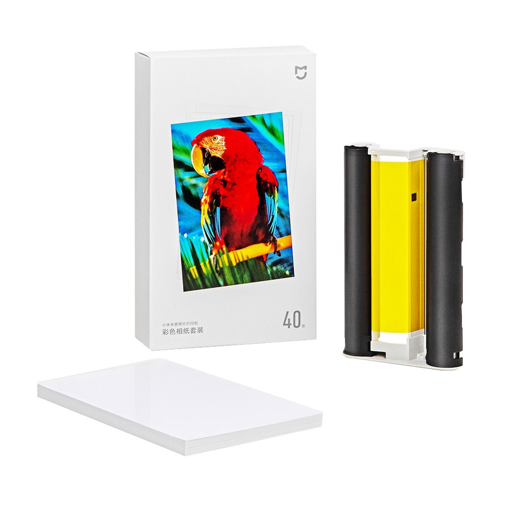 Xiaomi Mijia Photo Printer Color Photo Paper Set ตลับหมึก+กระดาษ ...