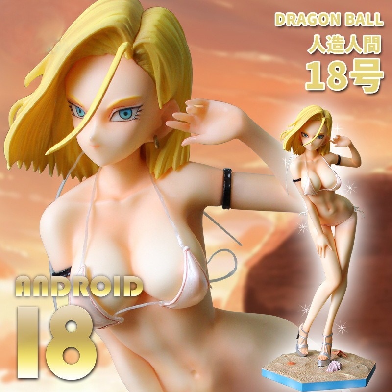 โมเดลฟิกเกอร์-pvc-อนิเมะ-dragon-ball-z-android-18-gk-ชุดว่ายน้ํา-no-18-ของเล่น-ของขวัญ-สําหรับเด็กผู้หญิง