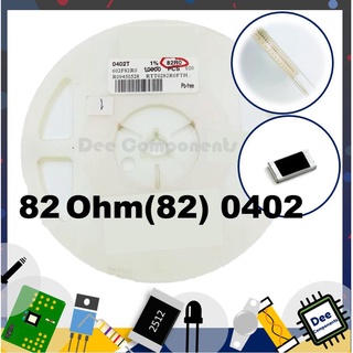 82Ohm (82) 0402 ±1% 62.5 mW ±100ppm/℃ RTT0282R0FTH RALEC  1-A3-8 (ขายยกแพ็ค 1 แพ็ค มี 100 ชิ้น)