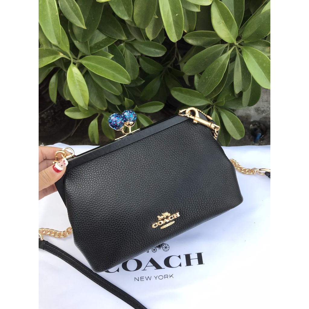 outlet-ส่วนลด-coach-1452-c1451-women-kisslock-กระเป๋าสะพายไหล่-สายโซ่สะพายเฉียง