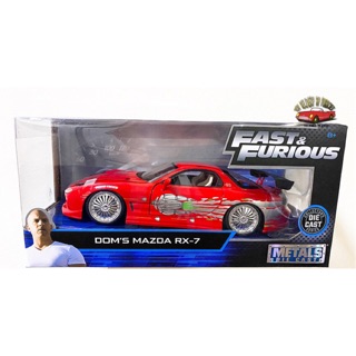 โมเดลรถเหล็ก 1/24 Mazda RX7 รถเหล็ก Fast And Furious