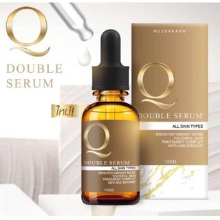 เซรั่มคิว เซรั่มQ เซรั่มบำรุงผิวหน้า Q Double Serum  ลดฝ้ากระ ลดริ้วรอย จุดด่างดำ (30ml) ของแท้💯