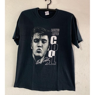 เสื้อยืดวงดนตรีเสื้อ Elvis Presley มือสองลิขสิทธิ์แท้all size S-5XL