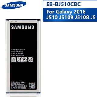 SAMSUNG แบตเตอรี่ สำหรับSamsung GALAXY J5 2016 J510 J5109 J5108 J5 EB-BJ510CBE EB-BJ510CBC แบตเตอรี่ 3100MAh