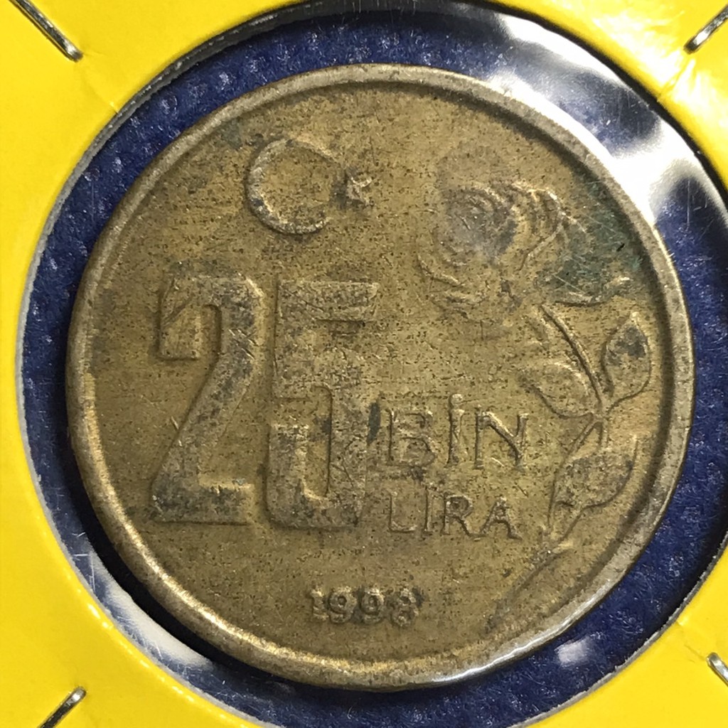 no-13892-ปี1998-ตุรกี-25-bin-25-000-lira-เหรียญสะสม-เหรียญต่างประเทศ-เหรียญเก่า-หายาก-ราคาถูก