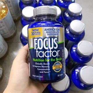 ภาพขนาดย่อของภาพหน้าปกสินค้าFocus factor 180 เม็ด Exp.08/2025 Nutrition For the Brain บำรุงสมองเพิ่มความจำสมาธิ จากร้าน youtheryshop บน Shopee ภาพที่ 7