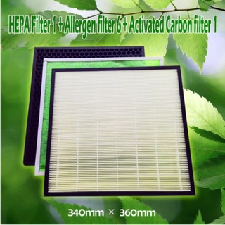 ตัวกรองเครื่องฟอกอากาศ LG เครื่องฟอกอากาศ การเปลี่ยนแปลง Filter 1 ปี Set (HEPA filter 1 + Deodor filter 1 +  Allergen filter 6)