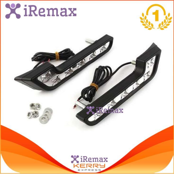 iremax-ไฟเดย์ไลท์ติดรถยนต์-led-6-ดวง-daytime-running-light-drl-12v-แสงสีขาว-จำนวน-1-ชุด