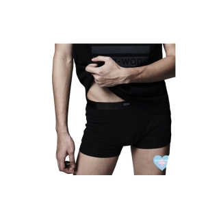 โปรโมชั่น : era-won กางเกงในไข่สะอาด Zinc Plus Anti-bac Underwear trunks สี Black  3 แพ็ค 6 ชิ้น 