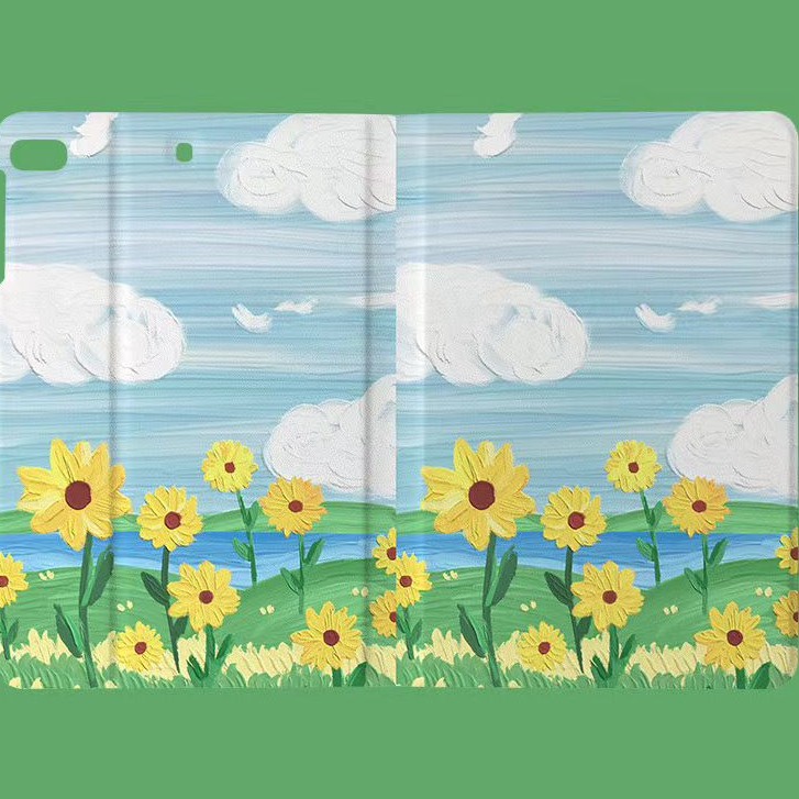 เคสไอแพด-เคสipad-ศิลปะภาพวาด-ดอกไม้สีเหลืองเล็กน้อย-10-2-gen7-ipad2-3-4-gen8-เคสไอแพด-gen6-2019-air4-10-5-11pro2020-case