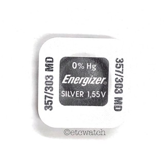 พร้อมส่ง> ถ่านกระดุม Energizer 357 / SR44 / SR1154SW / SR1154W 1ก้อน