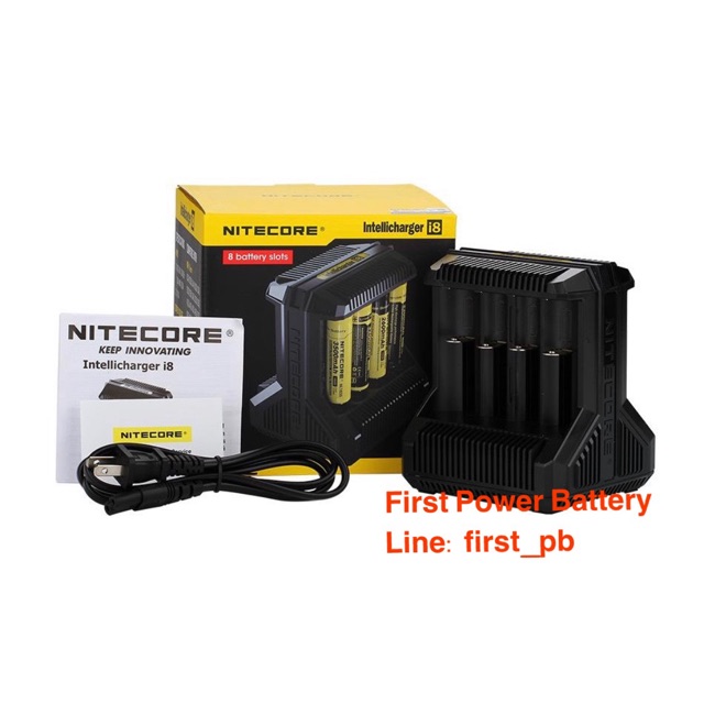 nitecore-i8-เครื่องชาร์จถ่าน8ช่อง-ของแท้เช็คโค๊ดได้