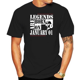เสื้อยืดแขนสั้น ผ้าฝ้าย พิมพ์ลาย Legends Are Born On January 01 แฟชั่นฤดูร้อน สําหรับผู้ชาย 2022สามารถปรับแต่งได้