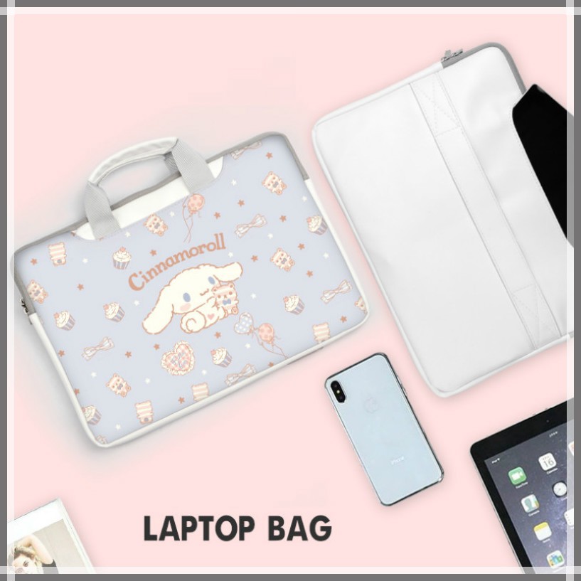 cinnamoroll-laptop-bags-กระเป๋าคอมพิวเตอร์-pu-waterproof-กระเป๋าแล็ปท็อป-cartoon-sanrio-13-3-14-15-6-17-3นิ้ว