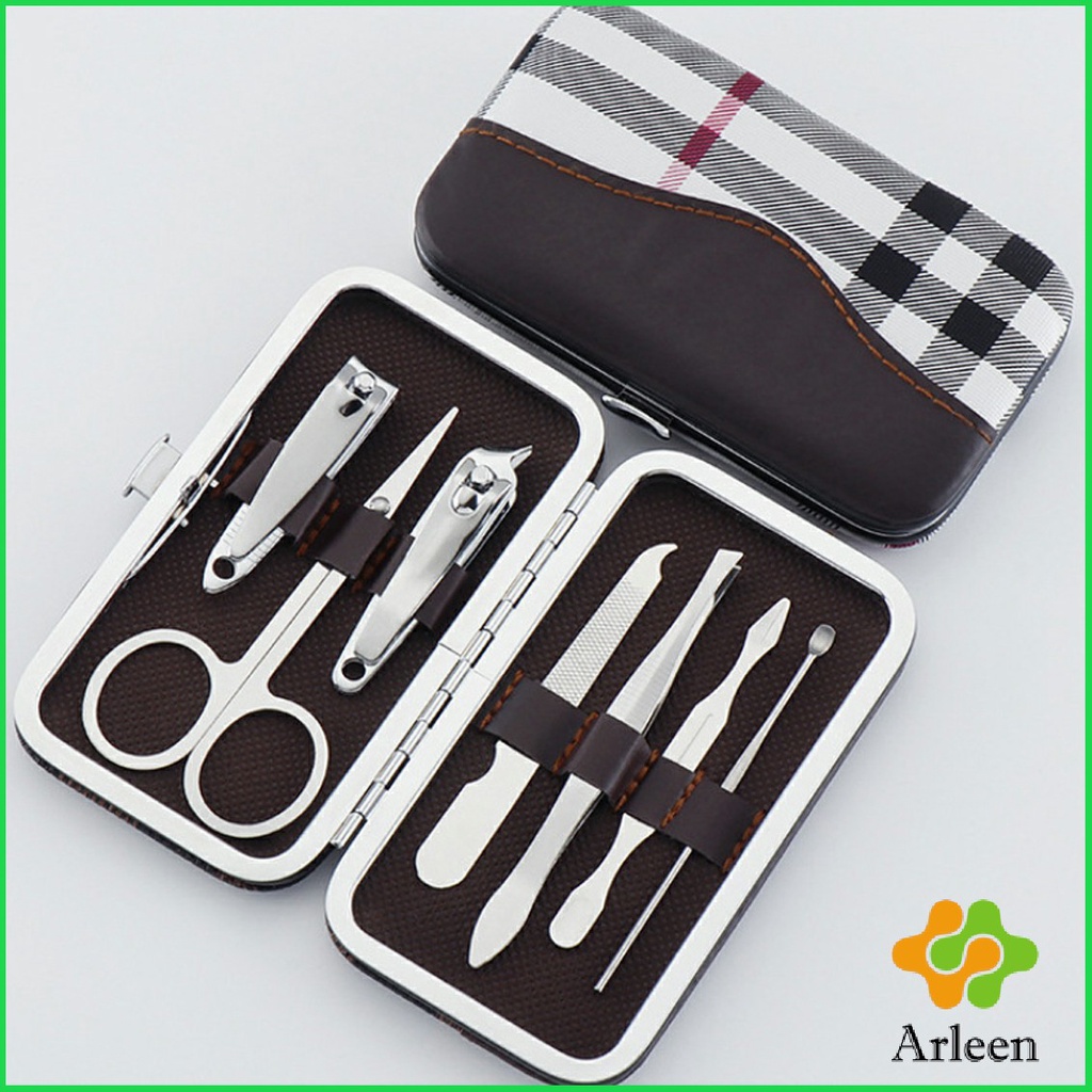 arleen-กรรไกรตัดเล็บ-ชุด-7-ชิ้น-ชุดเครื่องมือทำเล็บ-พร้อมส่ง-คละสี-nail-clippers