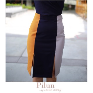 P I L U N Kairos Skirt in Navy Color Set
