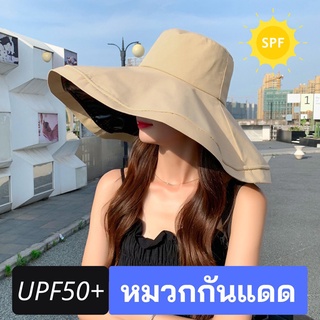 ภาพหน้าปกสินค้าหมวกกันแดด หมวกกันยูวี หมวกญี่ปุ่น  UV Protection Hat ปีกกว้าง 17 CM ซับในไนล่อน UPF50+ ที่เกี่ยวข้อง