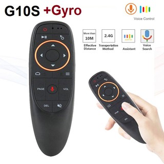 Voice Remote รีโมทสั่งงานด้วยเสียง G10S รีโมท Air Mouse G10S (มี Gyro) เมาส์ไร้สาย 2.4G Wireless Air Mouse + Voice Serch