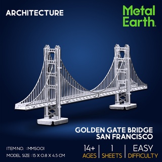 โมเดลโลหะ 3 มิติ สะพานโกลเดนเกต Golden Gate MMS001 ของแท้ 100% สินค้าพร้อมส่ง