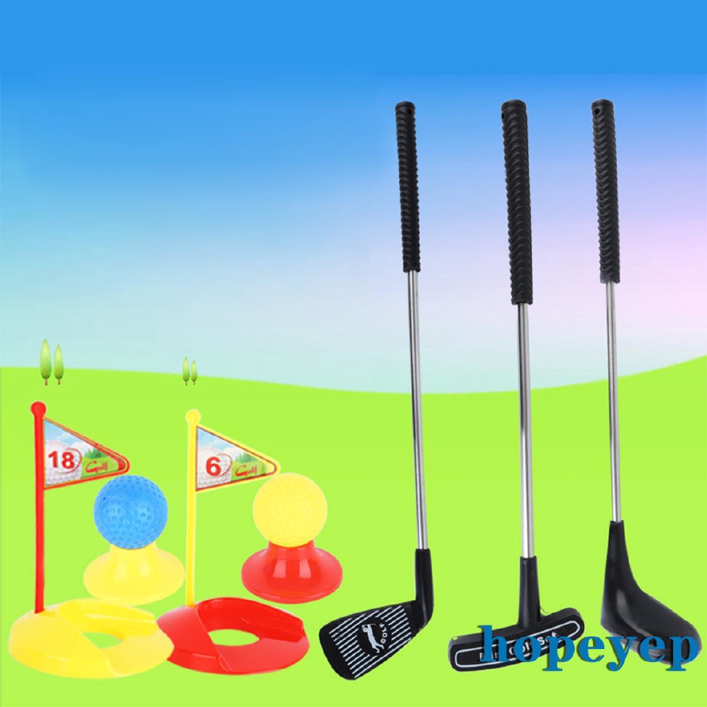 ภาพหน้าปกสินค้าℳay-Twelve Pieces Golf Kit for Kids, Small Potable Plastic Golf Kit Outdoor Sport Toys Set จากร้าน hopeyep.th บน Shopee