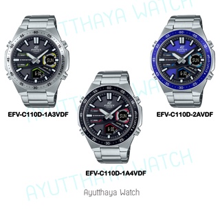 [ของแท้] Casio Edifice นาฬิกาข้อมือ รุ่น EFV-C110D-1A3VDF, EFV-C110D-1A4VDF, EFV-C110D-2AVDF