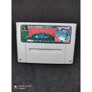 ตลับแท้ เกมส์ Drakkhen Super Famicom สภาพดี เกมส์ RPG จาก Kemco ใช้งานได้ปกติ สินค้าดี ไม่มีย้อมแมว
