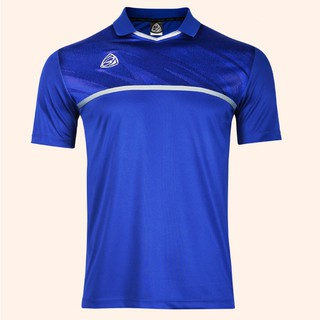 EGO SPORT EG5134 เสื้อฟุตบอลคอวีปกตัดต่อแขนสั้น สีน้ำเงิน