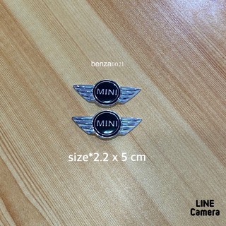 โลโก้* MINI คู่เล็ก งานโลหะ ( ขนาด* 2.2 x 5 cm ) ราคาต่อคู่