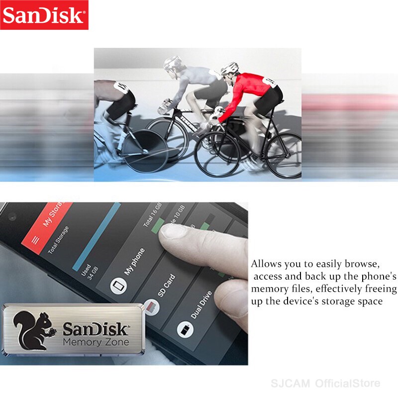 ภาพสินค้าSandisk Ultra Micro SD Card 128GB 256GB SDXC Class10 A1 Speed 140mb/s, 150mb/s (SDSQUAB) ใส่ โทรศัพท์ เครื่องเล่นเกมส์ จากร้าน sjcam_officialstore บน Shopee ภาพที่ 6