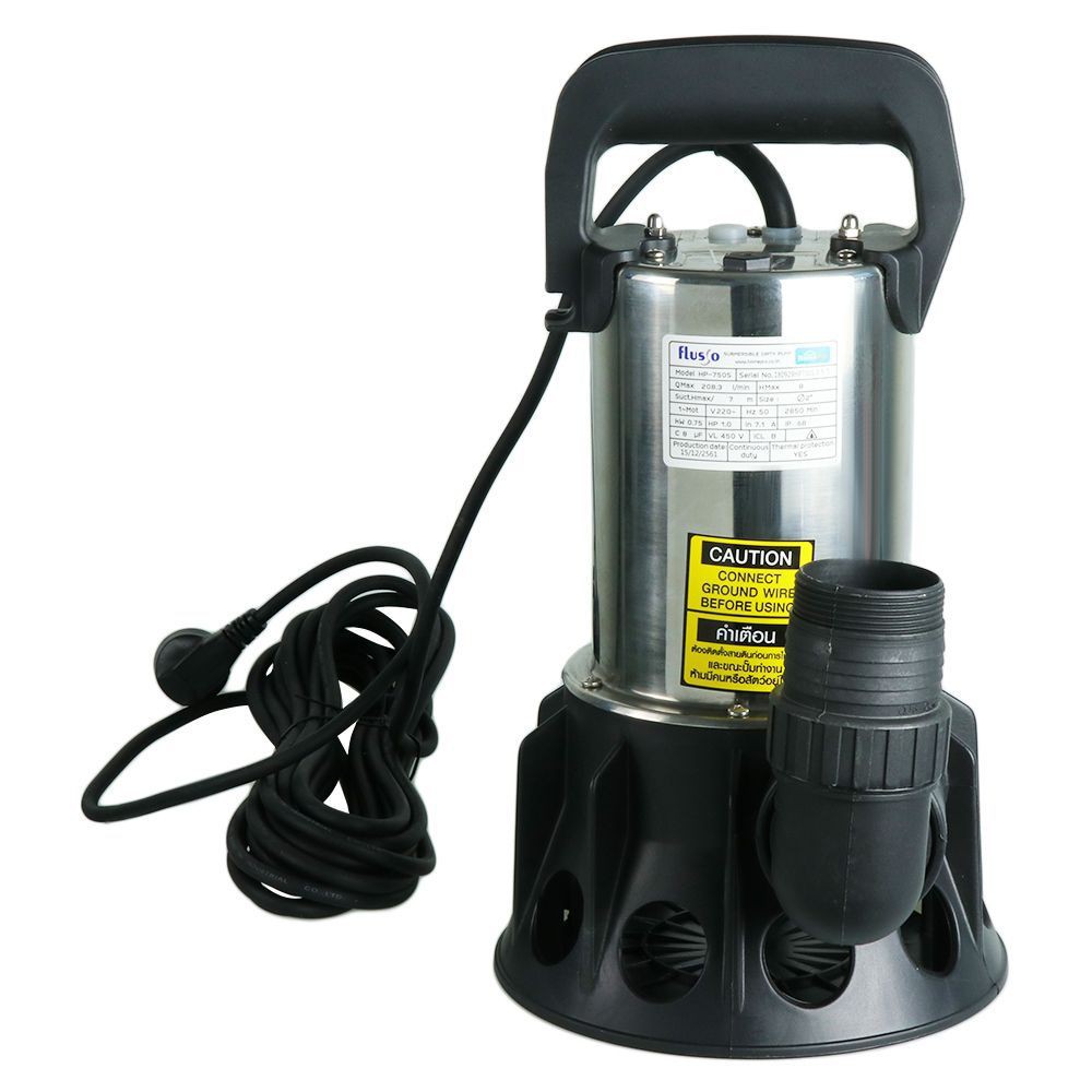 submersible-pump-flusso-hp-750s-ปั๊มจุ่มน้ำเสีย-flusso-hp-750s-ปั๊มจุ่ม-ปั๊มน้ำ-งานระบบประปา-submersible-pump-flusso-hp