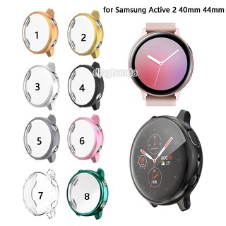 เคสกันรอยหน้าปัดนาฬิกาข้อมือ TPU สำหรับ Samsung Galaxy Watch Active 2 ขนาด 40 มม. 44 มม.