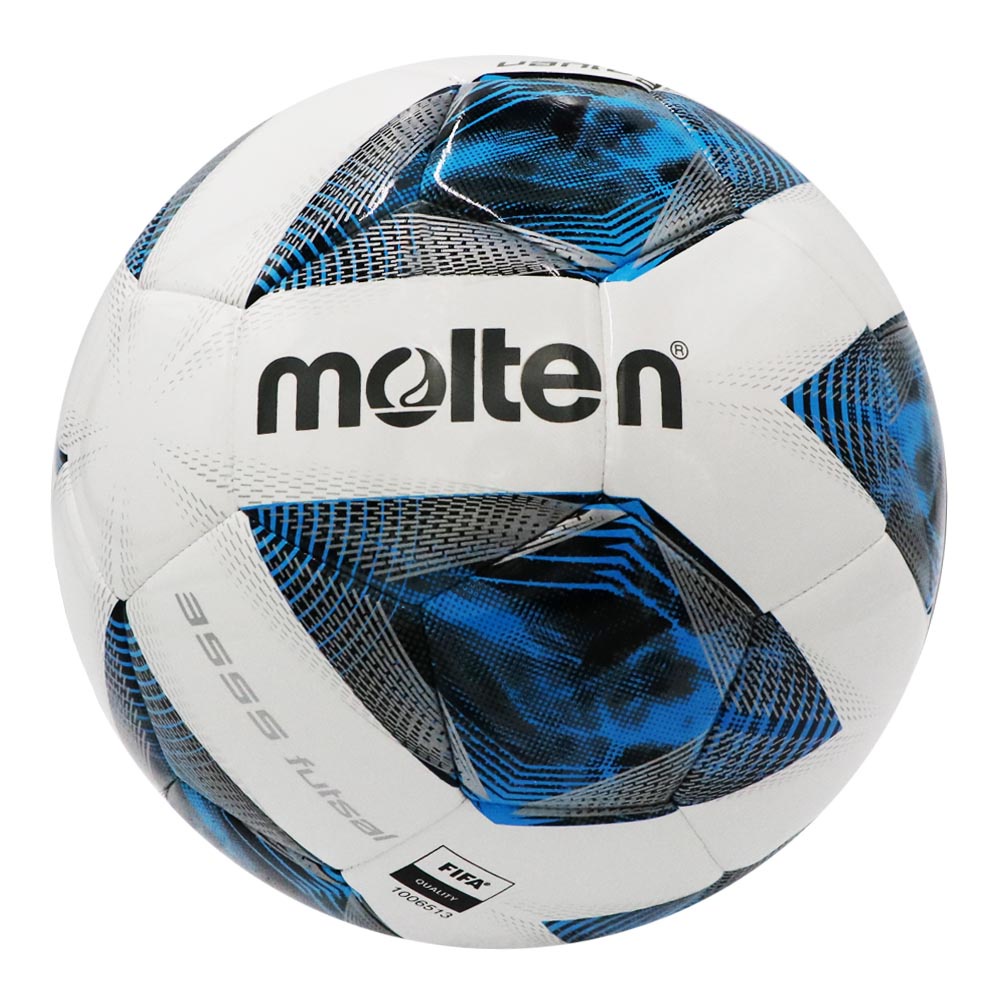 ภาพหน้าปกสินค้าMOLTEN ลูกฟุตซอลหนัง Futsal PU th F9A3555 FIFAPRO (1050) แถมฟรี ตาข่ายใส่ลูกฟุตบอล +เข็มสูบลม+ที่สูบ(คละสี) จากร้าน sportlandwear บน Shopee