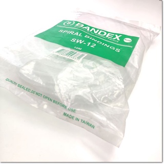 พร้อมส่ง, (A)Unused, SW-12 (White) Spiral Wrapping, ไส้ไก่พันสายไฟ สเปค 10m, BANDEX (66-000-752)