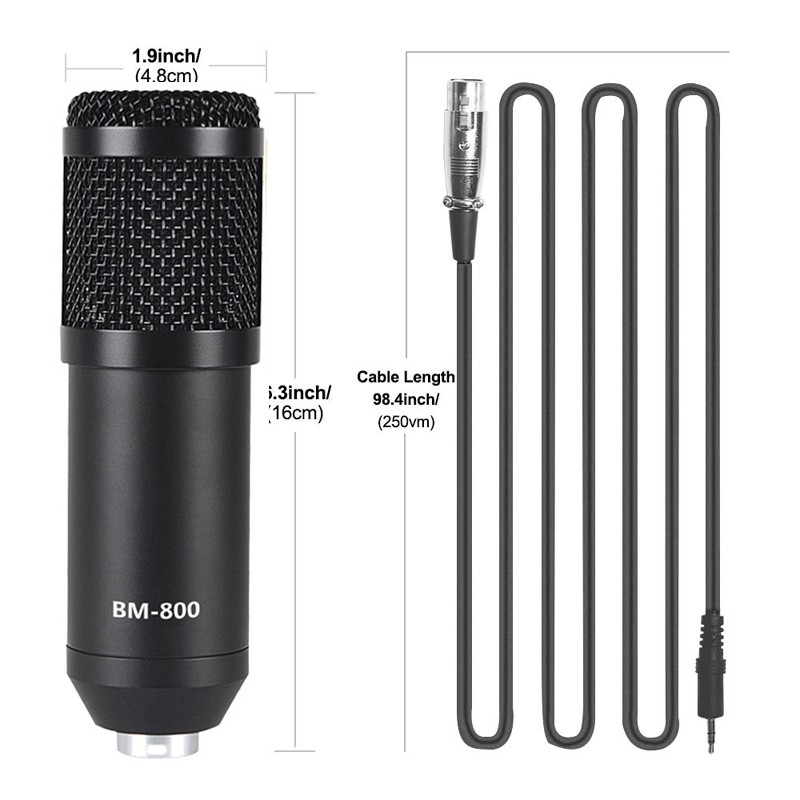 คอนเดนเซอร์ไมโครโฟน-bm800-ไมโครโฟนสดระดับมืออาชีพ-condenser-microphone-bm800-professional-live-microphone