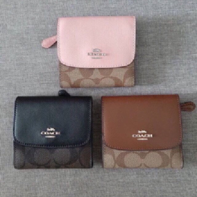 coach-small-trifold-wallet-canvas-กระเป๋าสตางค์ใบสั้น-3-พับ-คะ