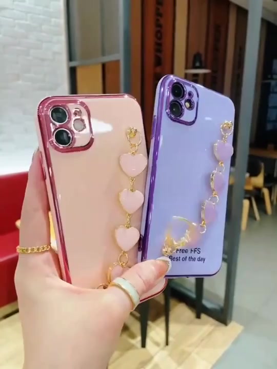 เคสโทรศัพท์มือถือ-พร้อมสายคล้องมือ-จี้หัวใจ-หรูหรา-สําหรับ-oppo-a9-2020-a5-2020-a31-a53-a92-a52-a72-a93-a5s-a3s-a12-a12e-f11-f11pro-f9