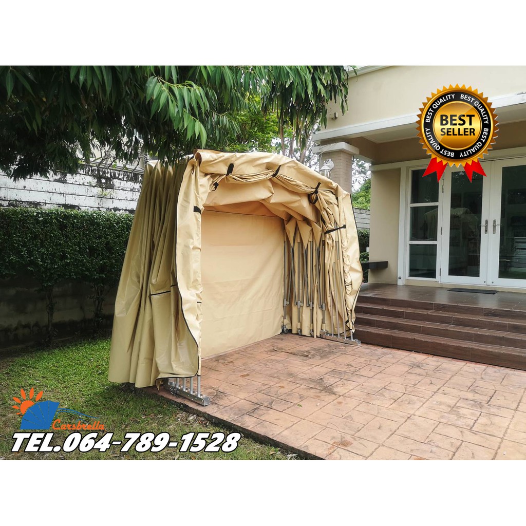 เต็นท์จอดรถสำเร็จรูปพับเก็บได้-carsbrella-รุ่น-conatiner-size-xl-สำหรับรถยนต์ที่มีขนาดเล็ก-กลาง-ป้องกันแสงแดด-ฝุ่น-ฝน