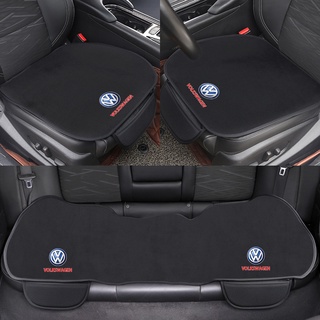 เบาะรองนั่งรถยนต์ ผ้าเรยอน แบบนิ่ม ระบายอากาศ กันลื่น สําหรับ Volkswagen VW GOLF POLO PASSAT TIGUAN TOURAN TOUAREG JETTA 3 ชิ้น 1 ชิ้น