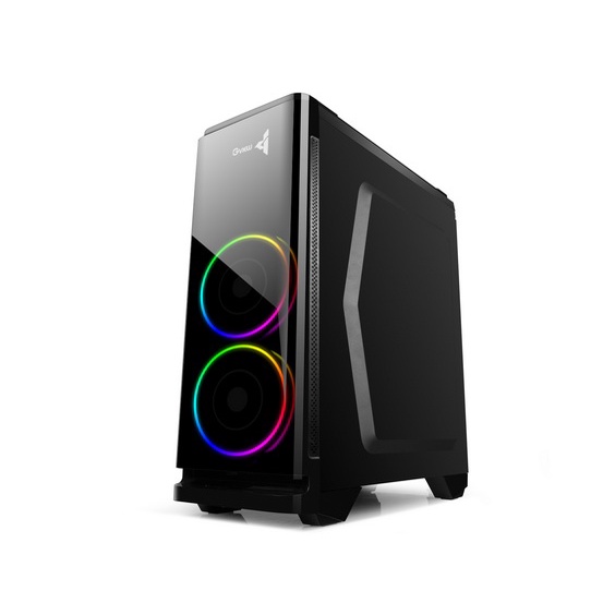 Case (NP) Gview i3-61 (Black) มีพัดลม RGB 3 ตัว เคสเปล่า คอมพิวเตอร์ ...