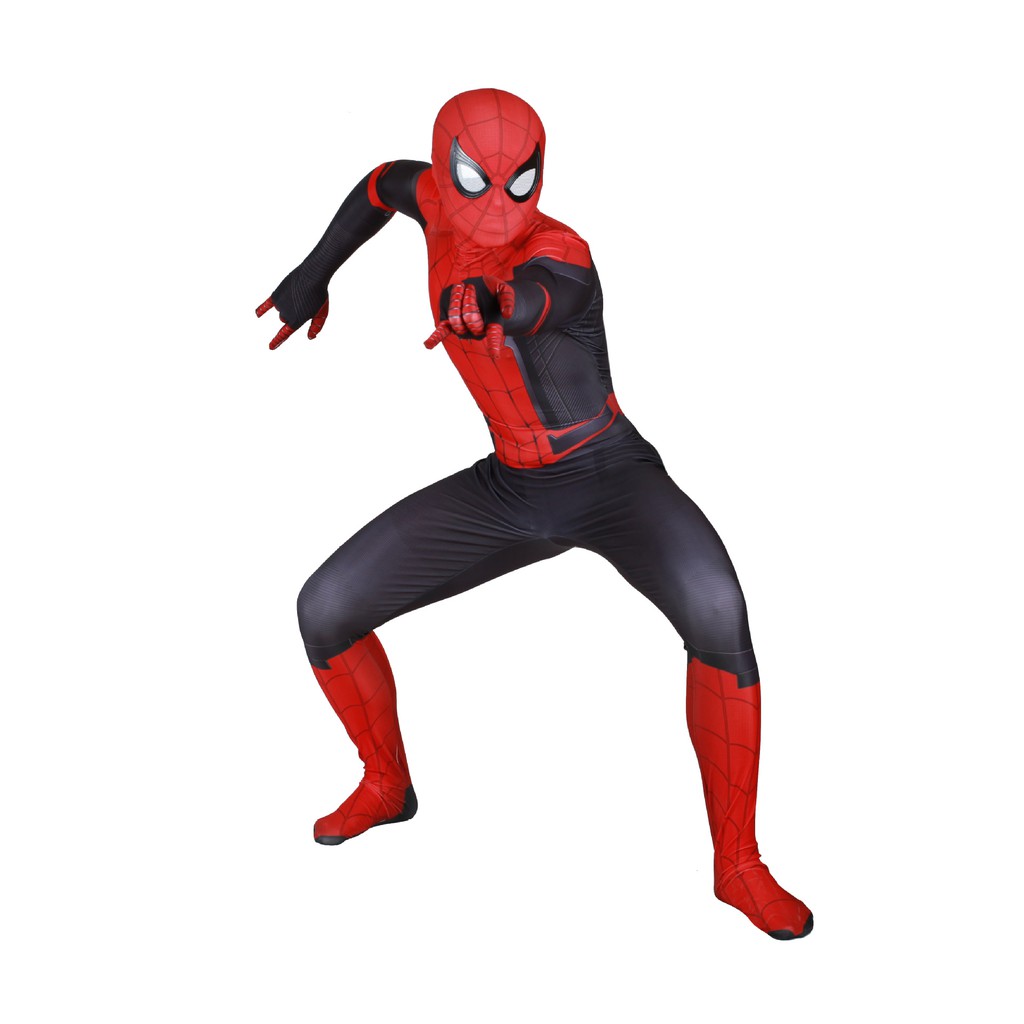 ภาพสินค้าชุดจั๊มสูทคอสเพลย์ Spider Man Far From Home Peter Parker Zentai Spiderman Superhero สําหรับทุกเพศ จากร้าน longju.th บน Shopee ภาพที่ 1
