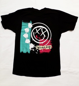 เสื้อยืดฤดูร้อนcalGildan -   NEW!!! Blink 182 Rock Band Concert Tour Mens T-Shirt Size S to 234XL A1661 wHGt S-5XL
