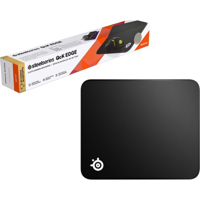 SteelSeries QcK Gaming Mouse Pad - Medium Stitched Edge Cloth - Extra  Durable - Optimized For Gaming Sensors - Black