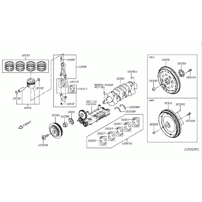 มู่เล่ข้อเหวี่ยงหน้า-nissan-navara-np300-พร้อมส่ง