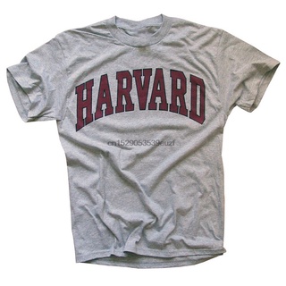 เสื้อยืด พิมพ์ลาย Harvard University Arched Block สําหรับผู้ชาย