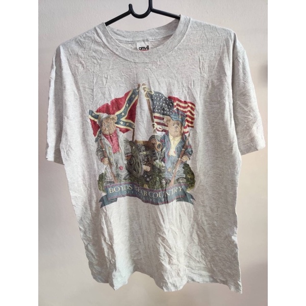 เสื้อยืดมือสอง-u-s-a-boyds-bear-country-gettysburg-ป้าย-anvil