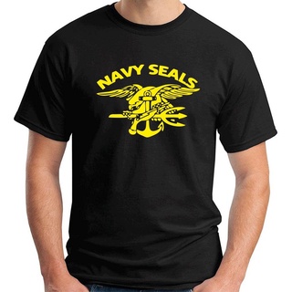 [S-5XL] Navy SEALS เสื้อยืดคอกลม แขนสั้น ผ้าฝ้าย พิมพ์ลายกองกําลังพิเศษ US สีเหลือง แฟชั่นฤดูร้อน สําหรับผู้ชาย 2022