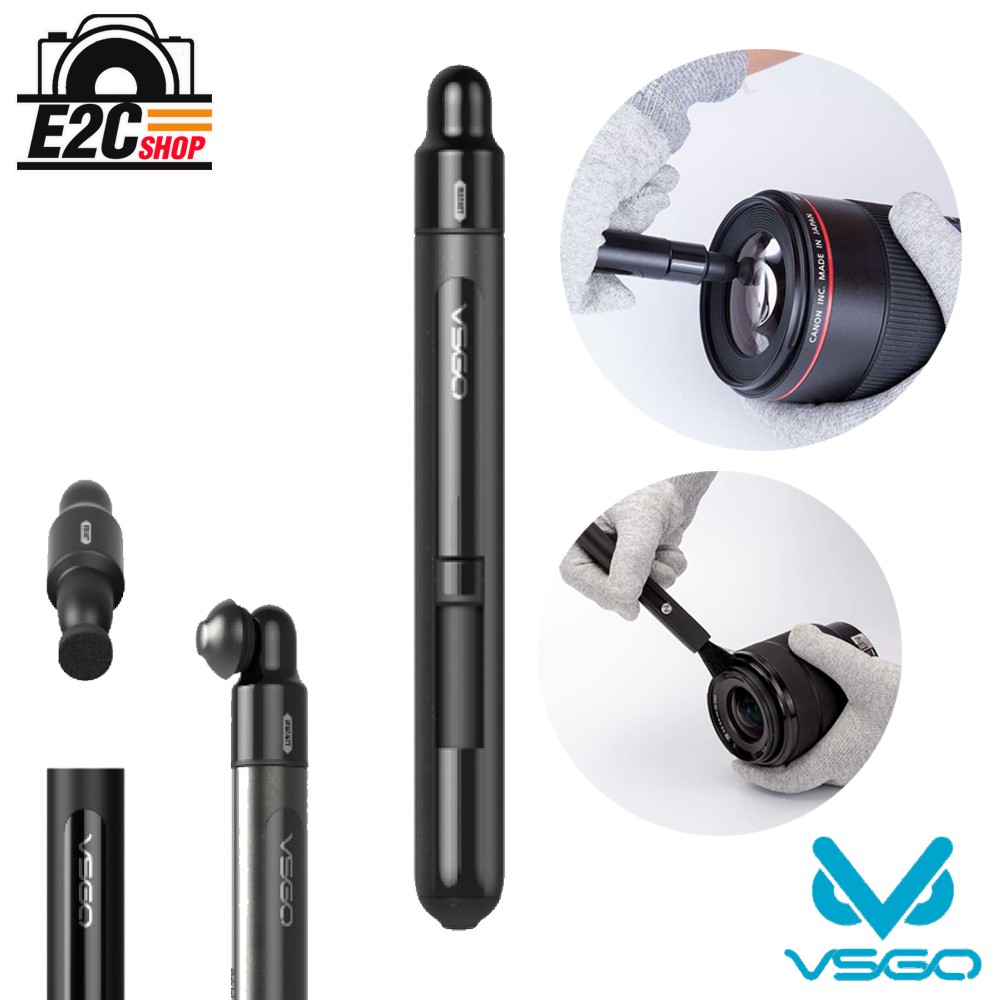 vsgo-power-switch-lens-cleaning-pen-v-p03e-ปากกาทำความสะอาดกล้องหัวคาร์บอน-และแปรงสำหรับทำความสะอาดเลนส์